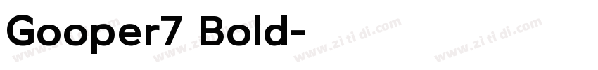 Gooper7 Bold字体转换